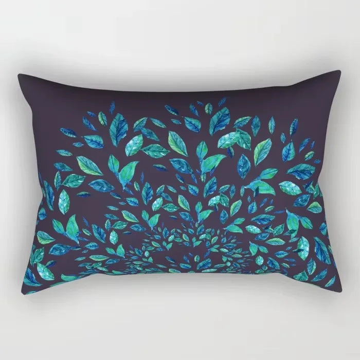 Nordic-Style Tropical Flower Throw Pillow Cover 30x50cm