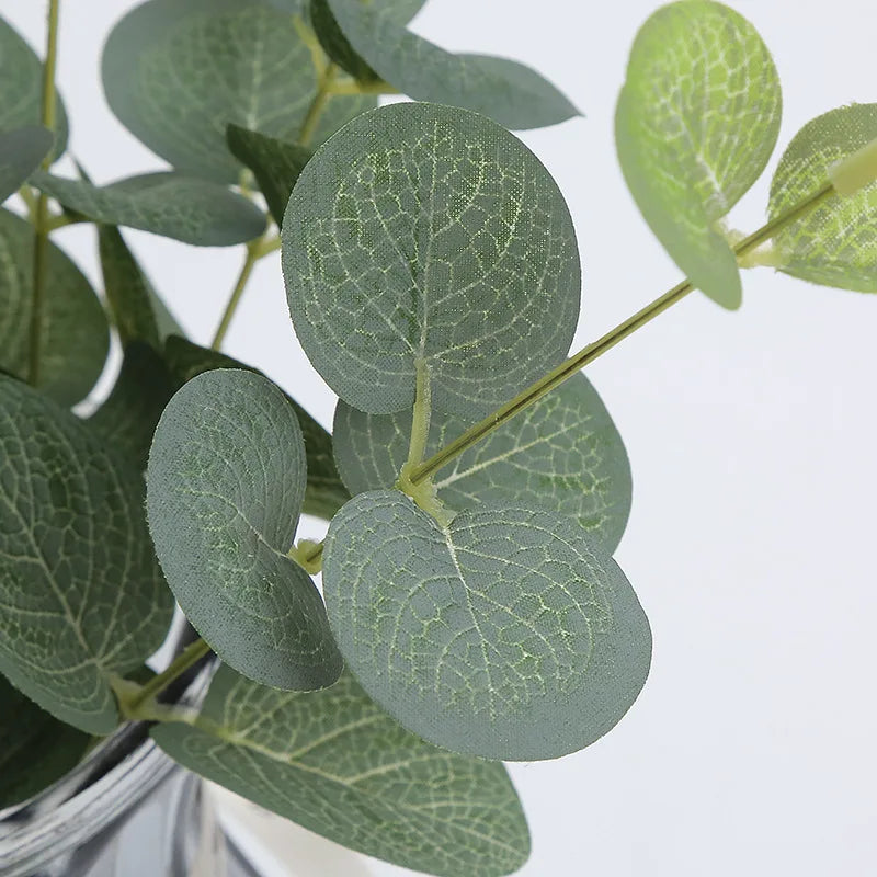 Table decoration branches of eucalyptus artificial plants for wedding - view 5