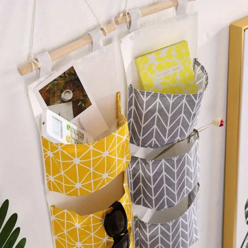 Three-level pendant light bag in wet resistant cotton linseed blend - view 2