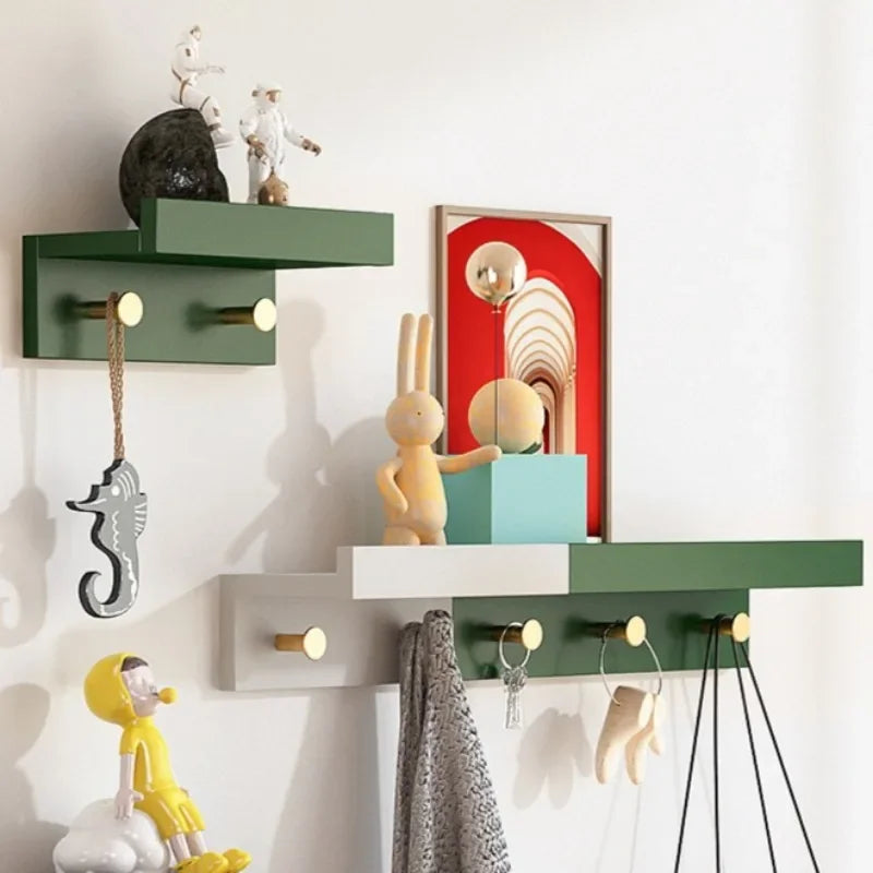 Wooden wall coat holder for creative and practical storage - view 6