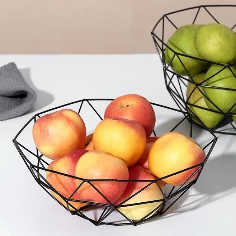 Modern iron fruit basket for storage and presentation - view 4