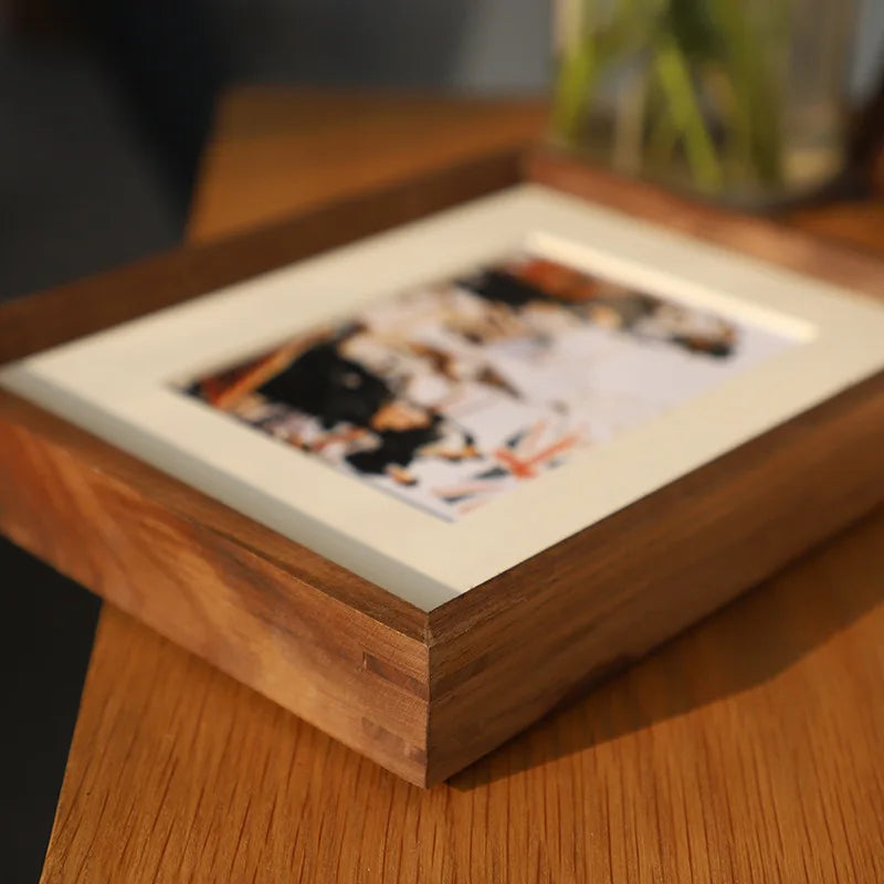 Walnut picture frames for 7 images to assemble - view 3