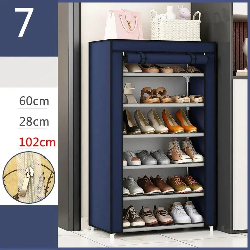 Storage organizer for plastic shoes 120 luxury pairs 2023 - Navy Blue 7