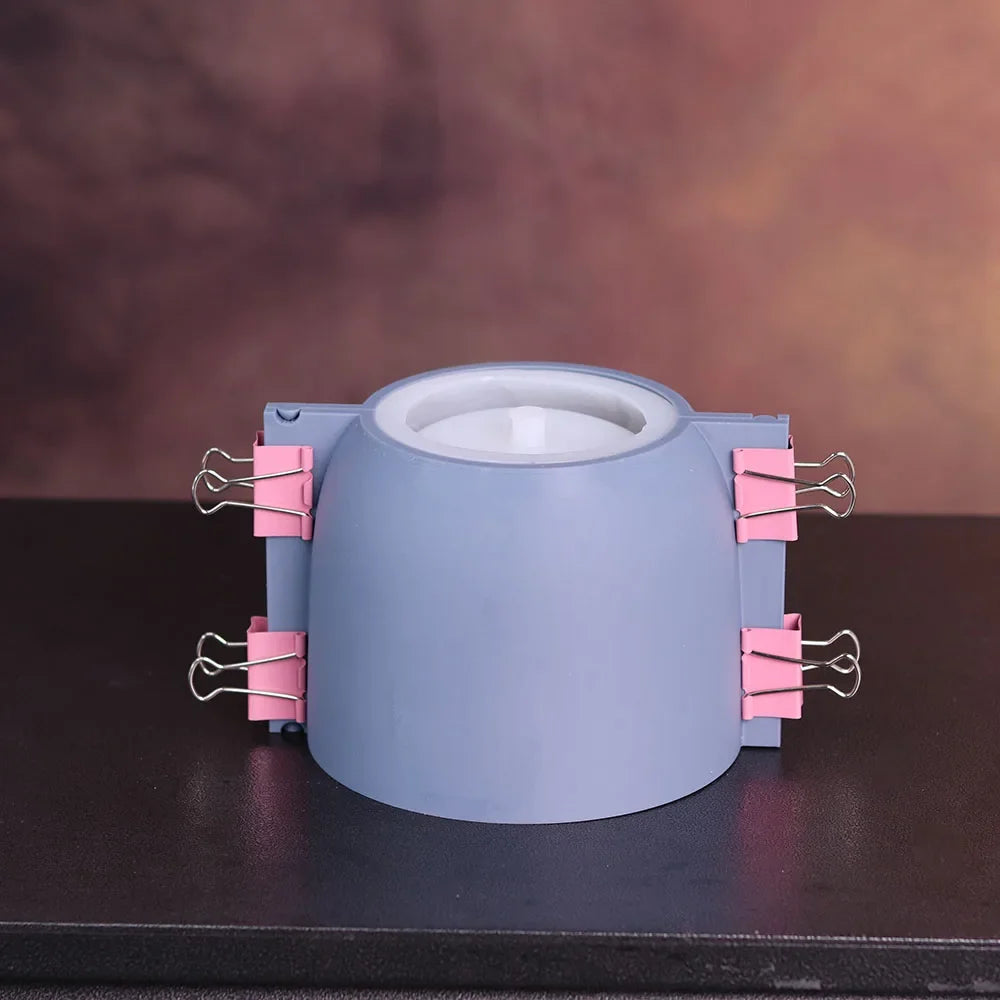 Mold silicone pot flowers concrete pattern vintage large format - view 3