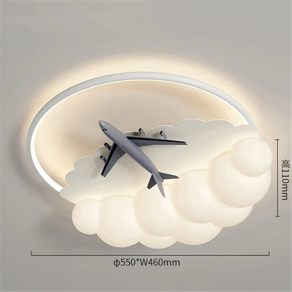 Creative led ceiling lamp in acrylic for children's decoration - C / No Remote