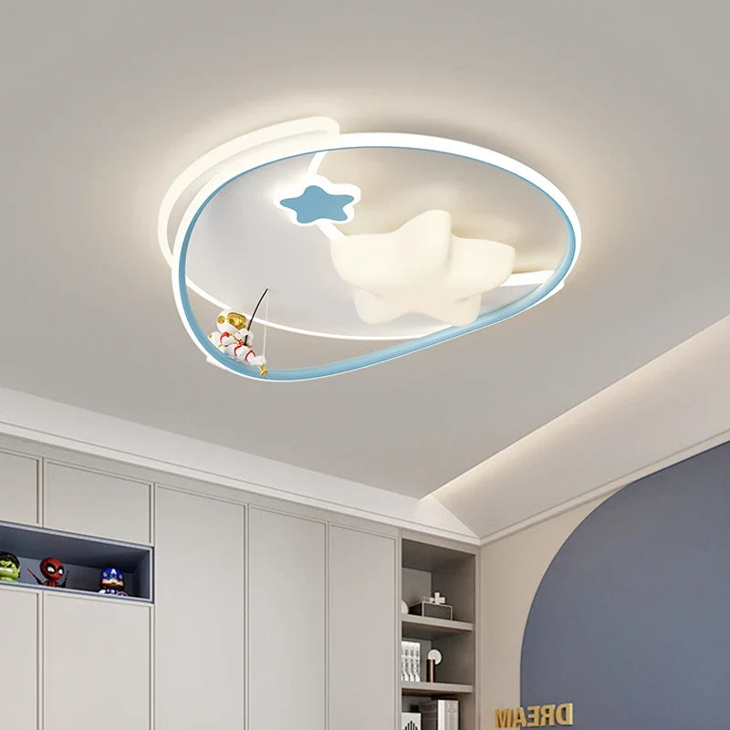 Modern child bedroom lamp with creative star protection - view 4