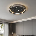 Minimalist led ceiling with starry sky and high-end design