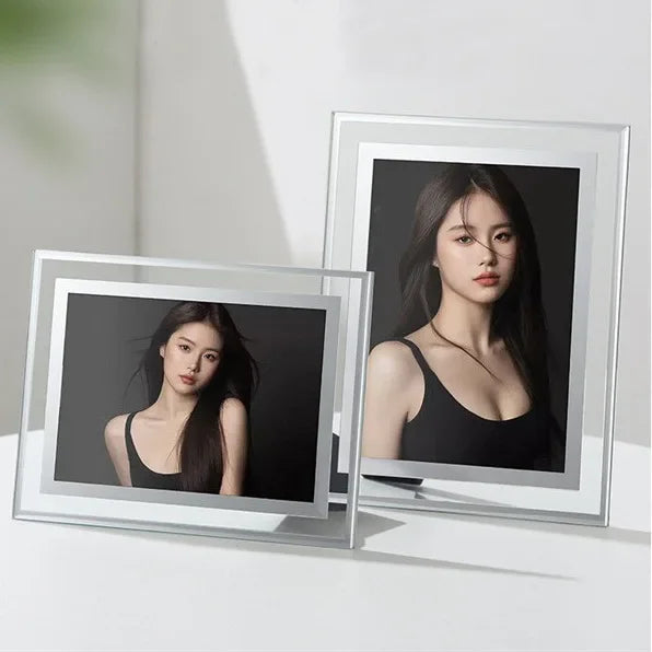 Crystal picture frame for family portraits and travels - view 4