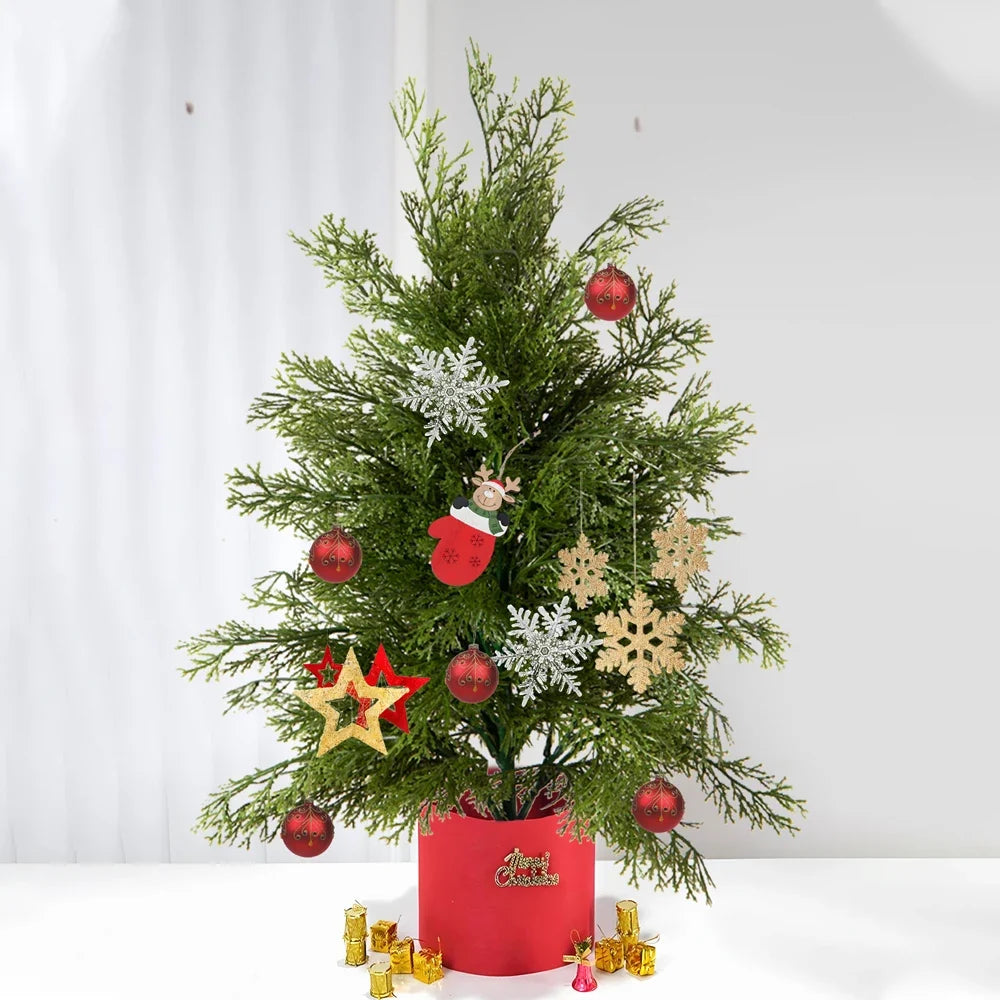 Artificial plastic Christmas tree for festive decorations - view 2