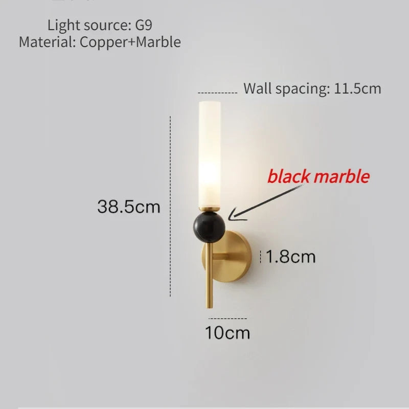 Minimalist modern pendant light for trendy and elegant interior - Wall Sconce--Gold / 3 modifiables