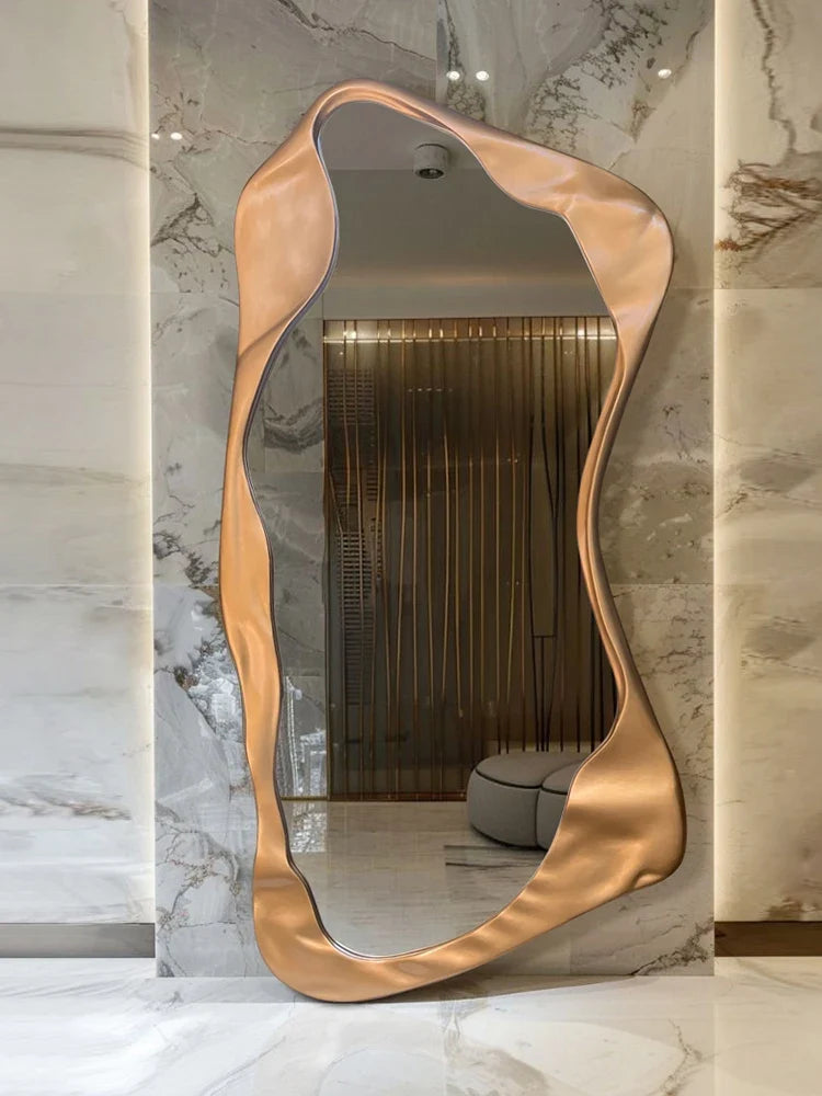Nordic artistic mirror full format creative elegant frame - view 2