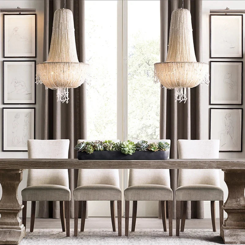 Retro crystal pendant light creative and luxurious design - view 4