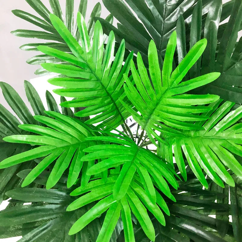 Artificial plants tropical palm leaves interior decoration - view 3
