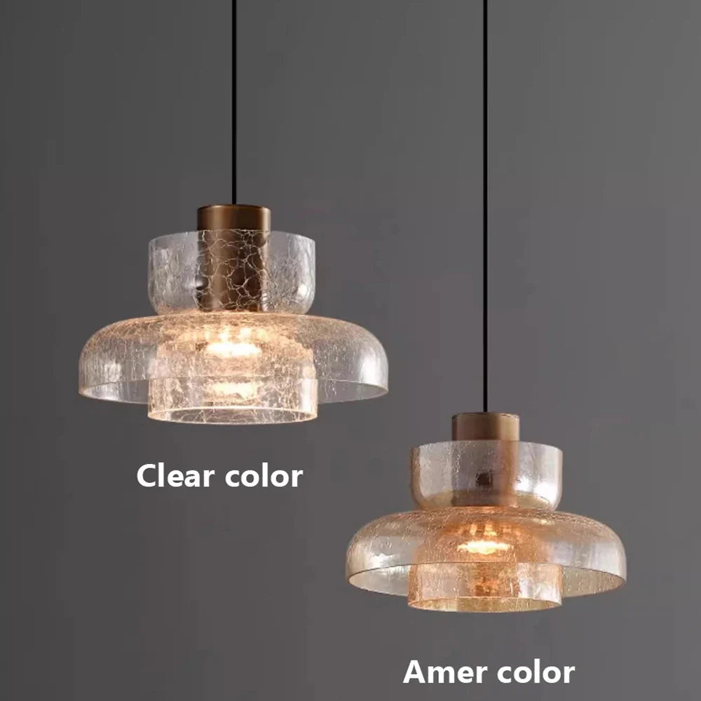 LED glass back pendant light for modern lighting and elegant atmosphere - view 3