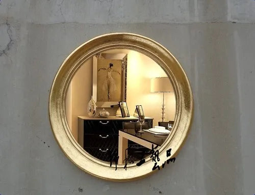Vintage decorative round aesthetic mirrors for home - 54X54X5CM 6