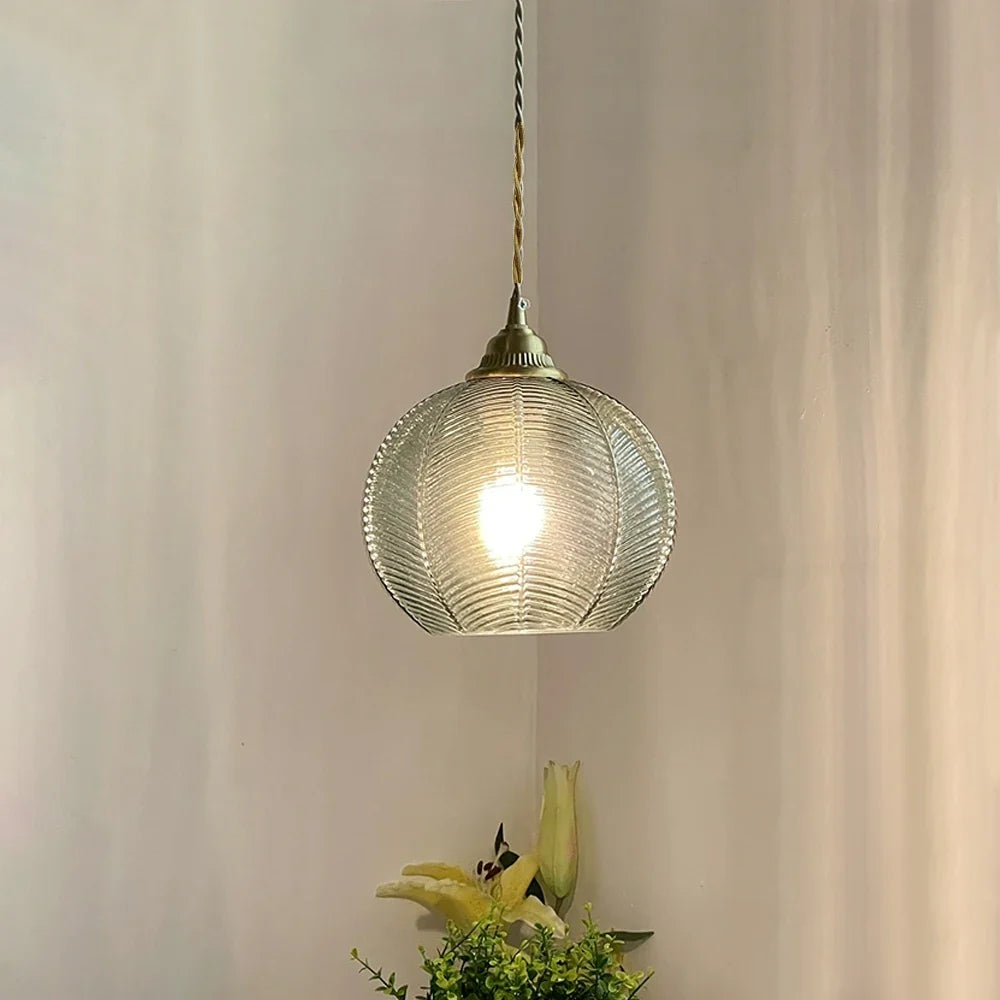 Modern led glass pendant light for contemporary interior