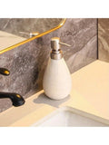 Retro Ceramic Pump Soap Dispenser, Short or Tall, Design 1 - short style white