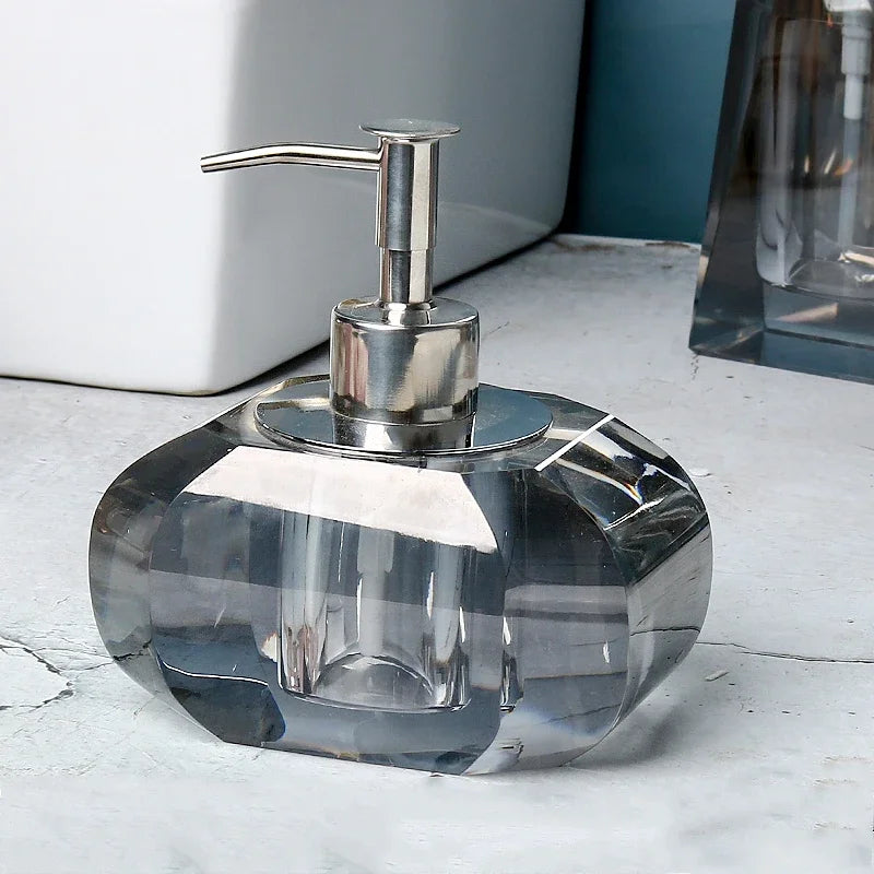 Glass soap dispenser luxury bathroom accessories - 1 Piece 10