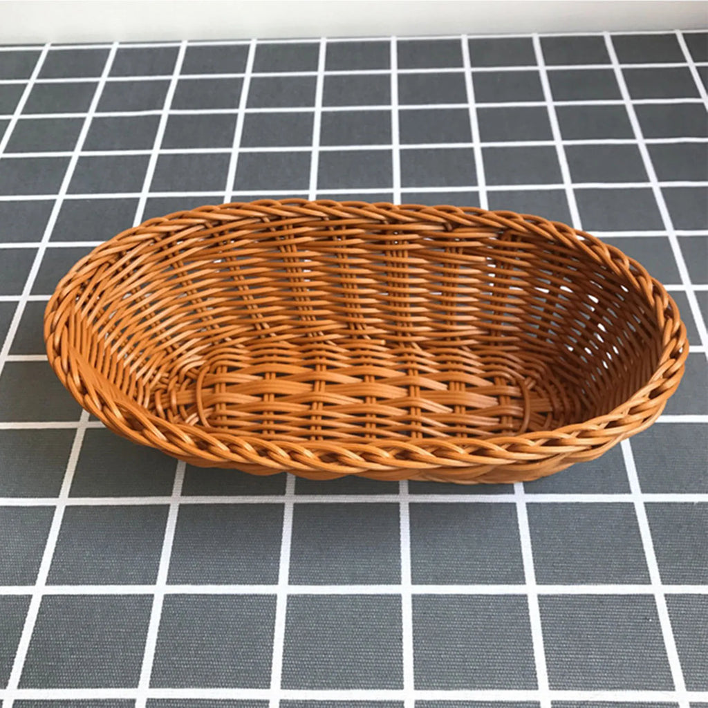 Oval baskets imitation rattan for large fruit and vegetables - view 6