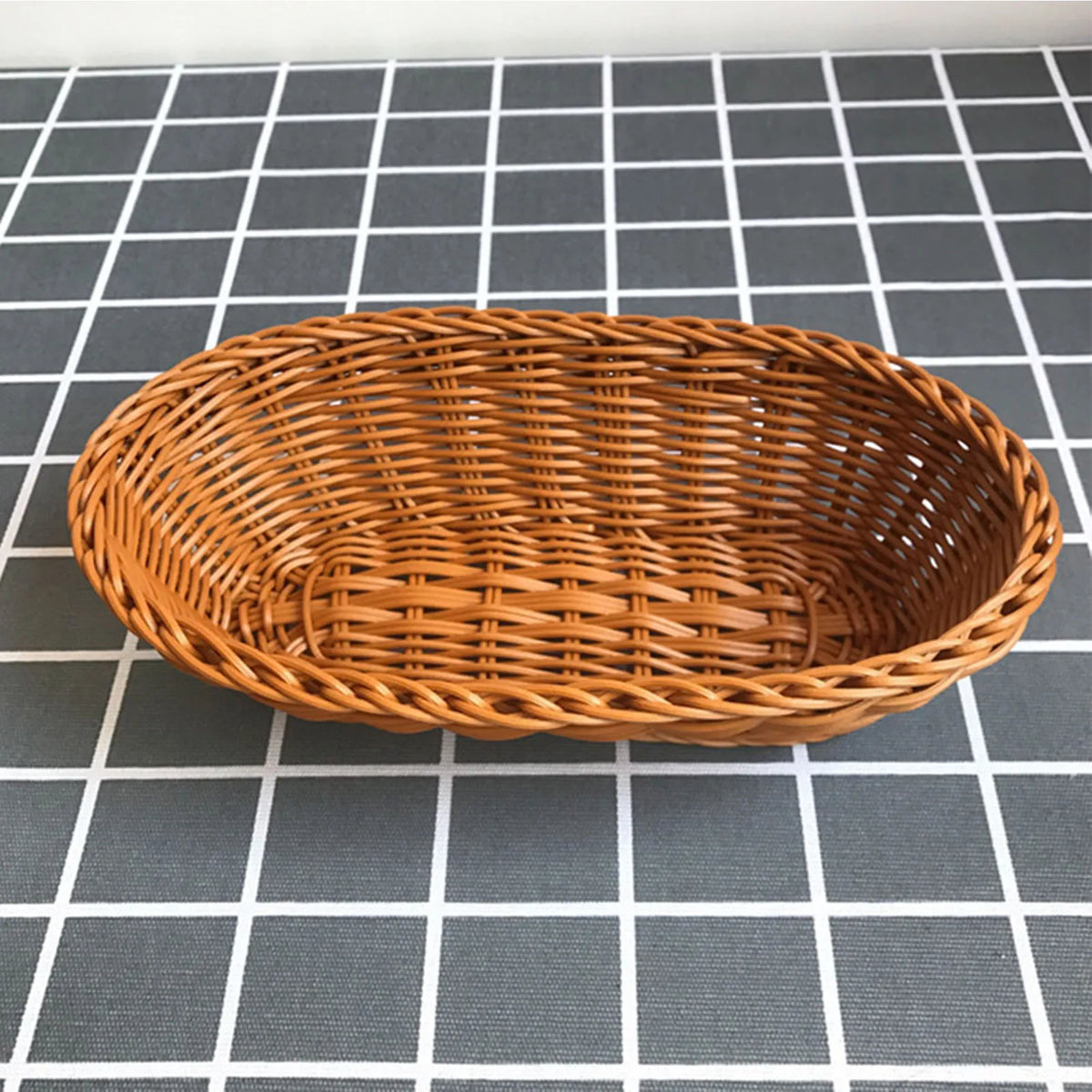 Oval baskets imitation rattan for large fruit and vegetables - view 6
