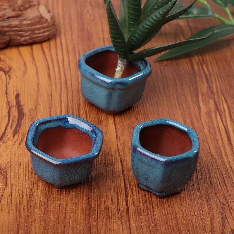 Ceramic bonsai mini pots for handcrafted plants - view 2
