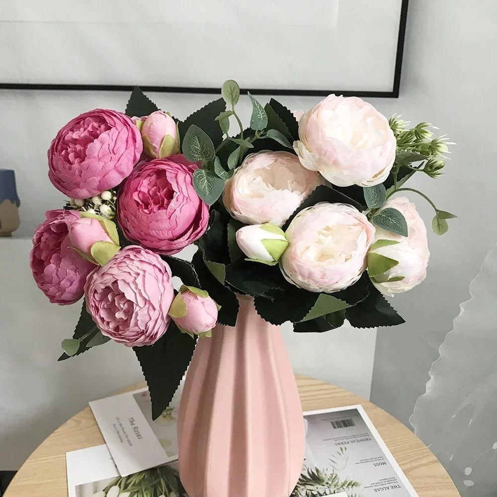 Bouquet of artificial peonies for wedding decoration and home - view 2