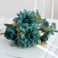 Artificial flower dahlia pink marguerite for decoration wedding party - 6