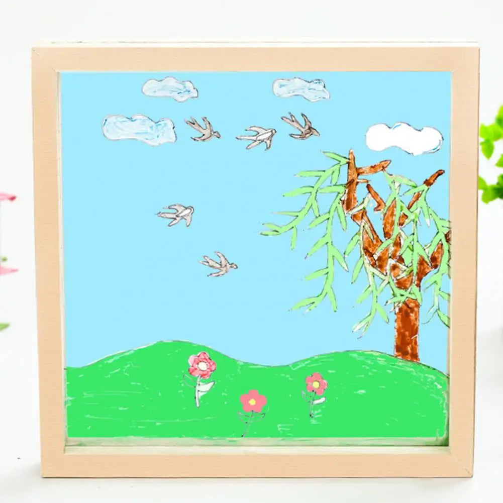 Photo frame in wood and acrylic glass for children - view 3