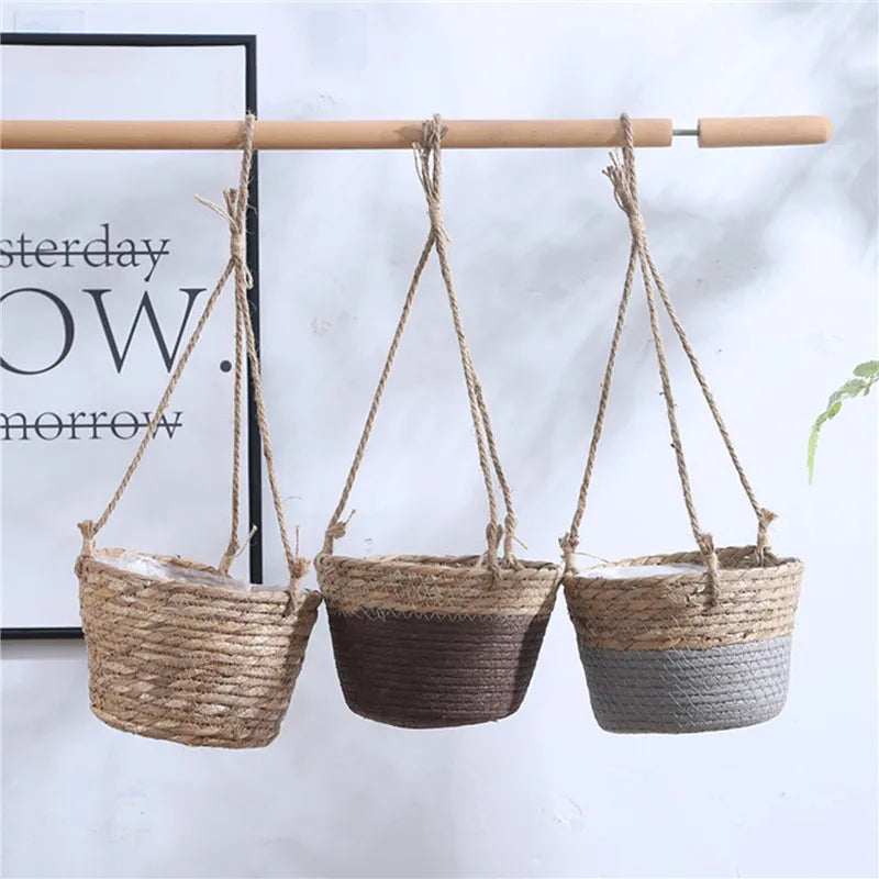 Macrame hanging gardener for indoor and outdoor plants - view 3