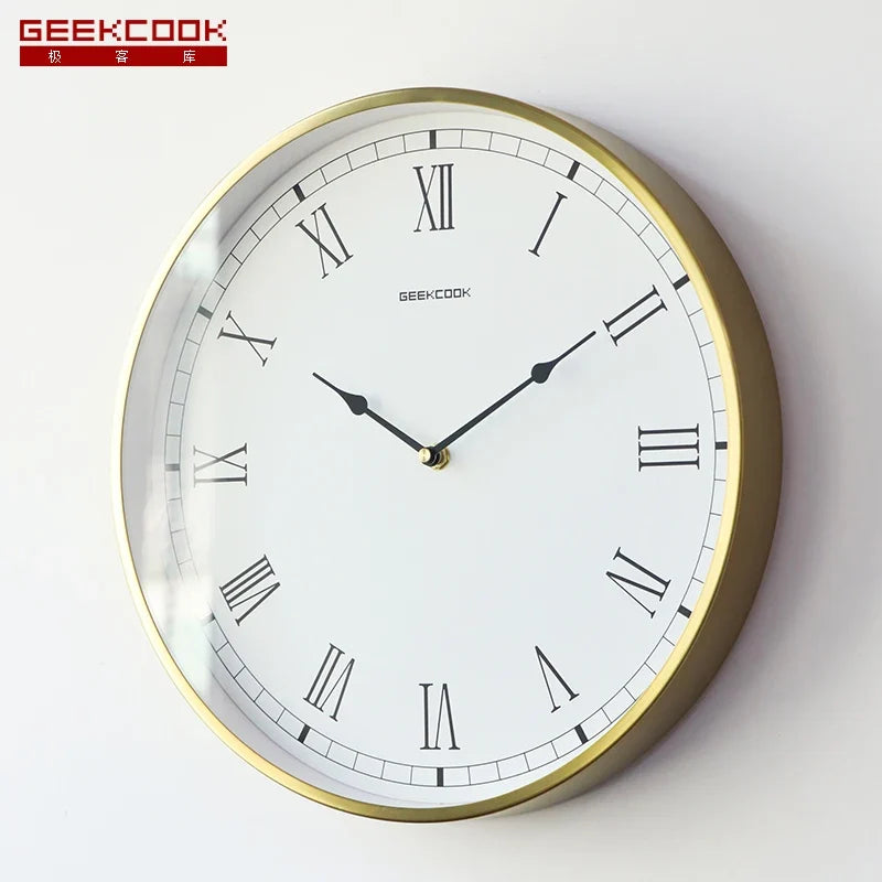 Modern silent luxury wall clock for interior - view 3