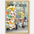 New Yorker Waterproof Poster Sticker, Durable PVC Finish - Z8 / 30x40cm No Frame