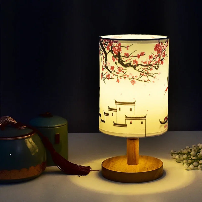 Table lamp led flower plum tree Chinese design for soft atmosphere - view 4