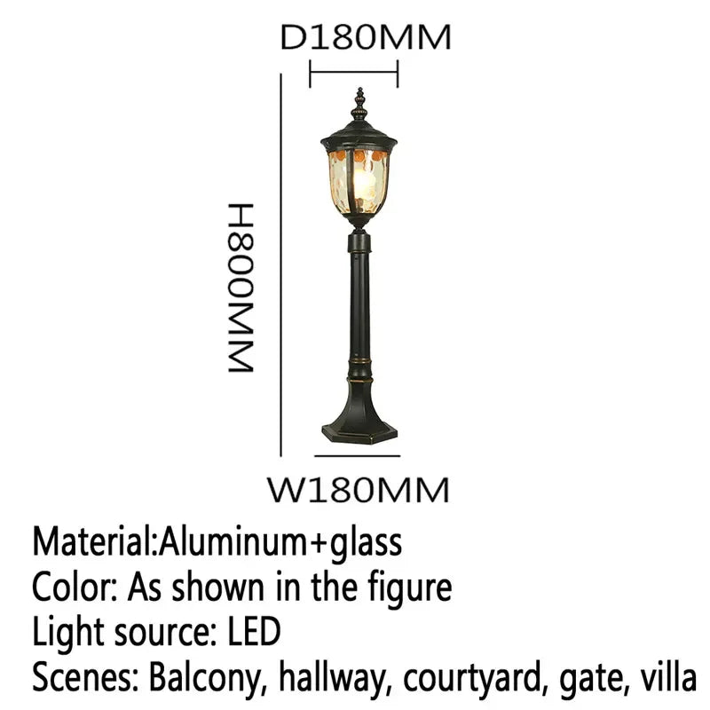 Outdoor led garden lamp contemporary design for villa - I  H80CM Electric