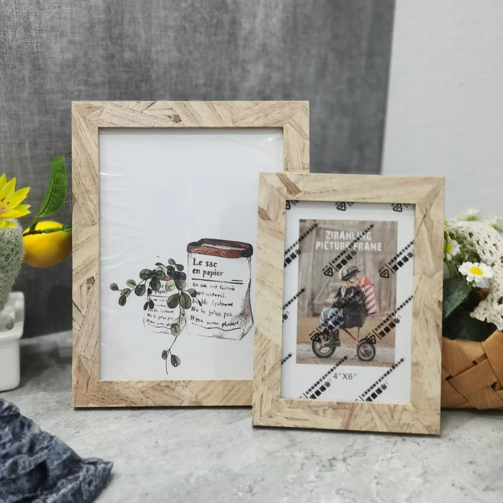 Retro wooden photo frame for office decoration - view 3