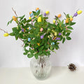 Decoration of 2024 coloured eggs for DIY home decoration - E