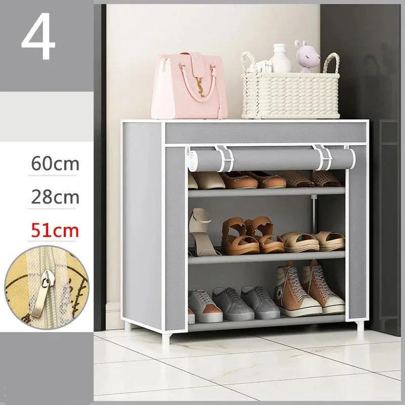 Storage organizer for plastic shoes 120 luxury pairs 2023 - Silver Gray 4