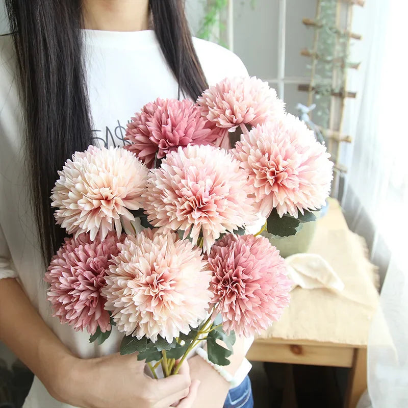 Bouquet of artificial flowers for wedding decoration and handicraft vases - view 4