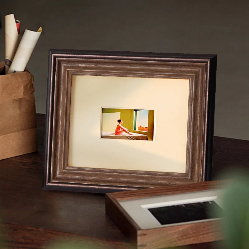 American photo frame style walnut for children
