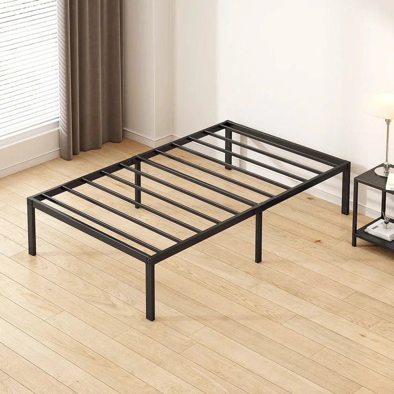 Wholesale Durable Bed Frames Queen Size Bed Base Full Size Double Twin Bedframe With LED Light Strip, Outlets And USB Ports - view 4