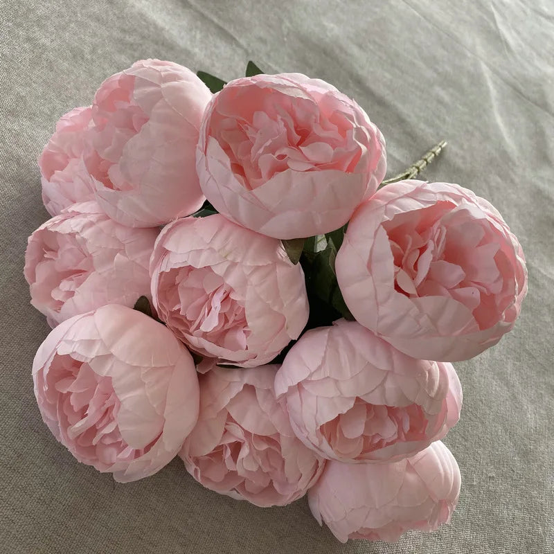 Timeless Artificial Peony Bouquet for Weddings - Light Pink