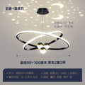 Star LED pendant light for interior decorative lighting - 80.100CM / Golden Lamp Body / Gradation à distance