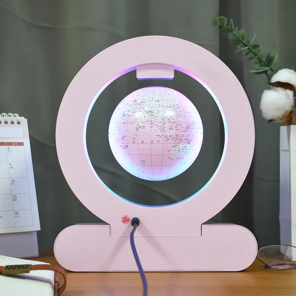 Magnetic Levitation Base Build-In Bluetooth & LED Light 4in Globe Desk Lamp Night Light for Room, Home, Office Desk Toys decor - view 5