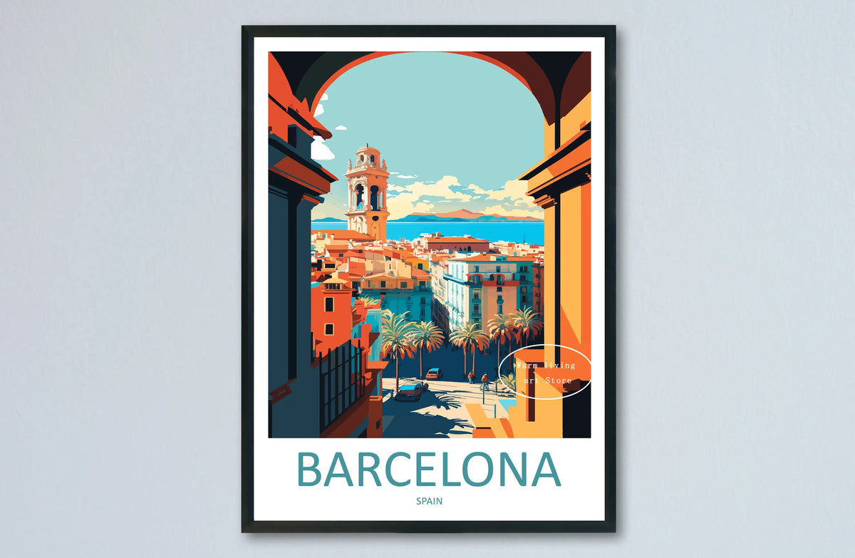 Travel poster canvas urban landscapes new york rome tokyo venise - 60X90cm Unframed / 24