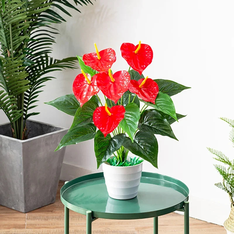 Artificial plants monstera palm anthurium interior decoration outdoor - view 4