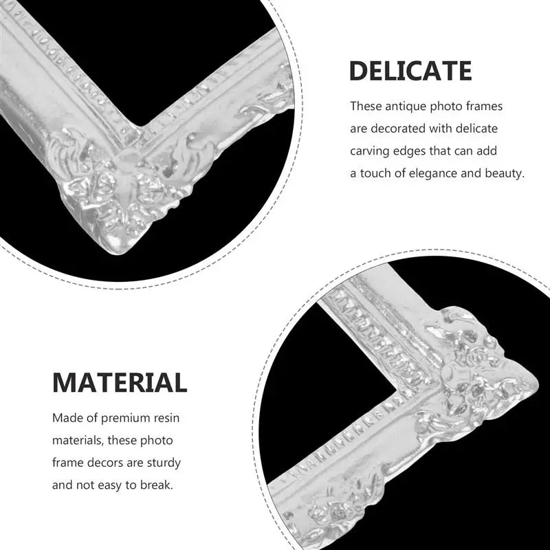 Set of 10 vintage mini picture frames to customize yourself - view 8