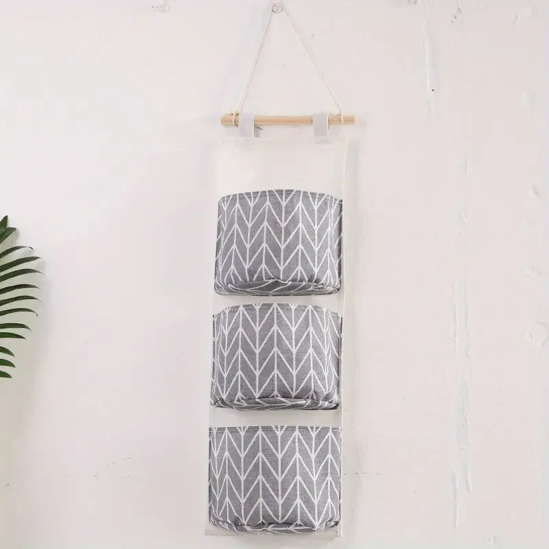 Three-level pendant light bag in wet resistant cotton linseed blend