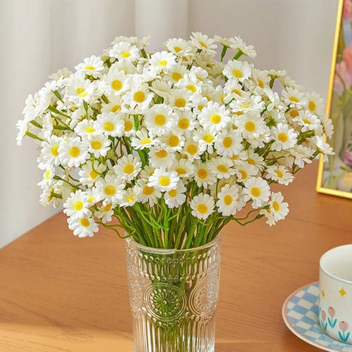 60 artificial daisies heads for various decorations