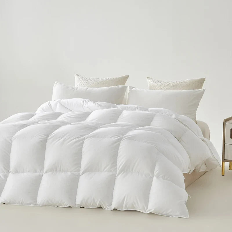 White Goose Down Winter Comforter, Grey or White, XL 220 cm - 200x230cm 3kg / WHITE
