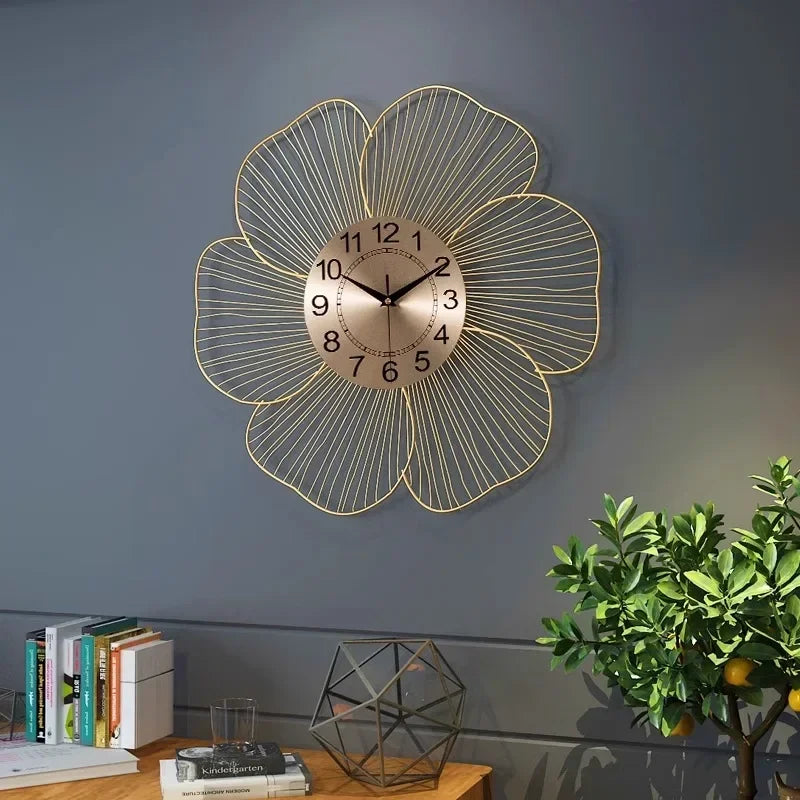 Metal design wall clock for modern and sleek interior - view 2