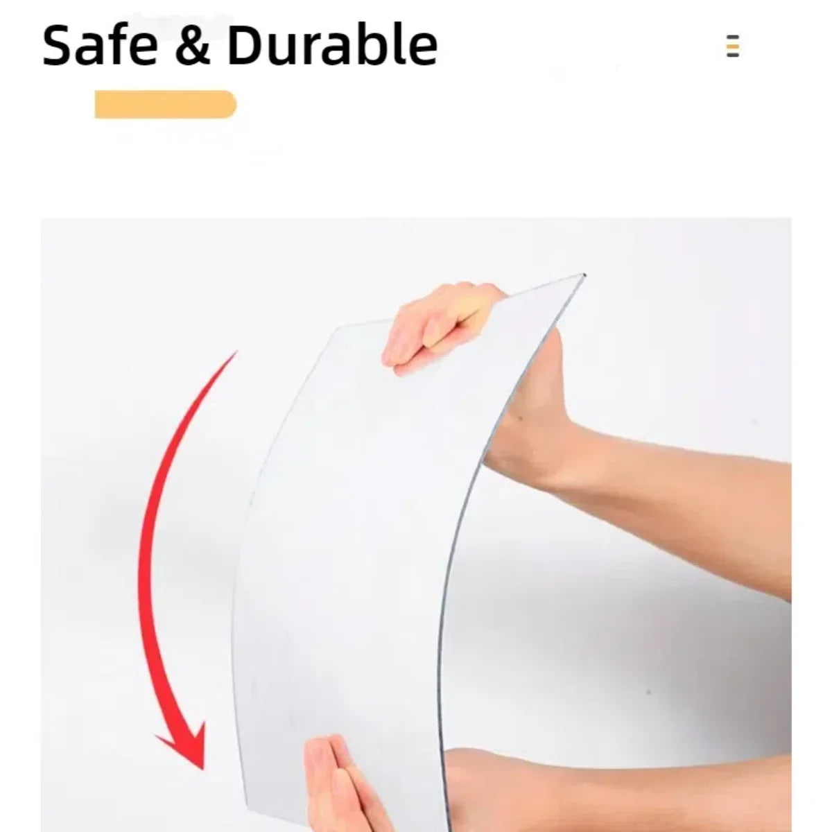Ellipse Irregular Bathroom Acrylic Shatterproof Mirrors, Wall Mirror, Non Glass Mirror decor for Bedroom, Living Room - view 5
